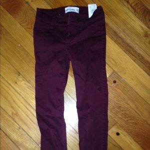 Abercrombie kids jeans maroon